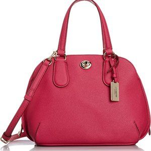 Coach Prince Street Mini Satchel Leather Ruby NWT